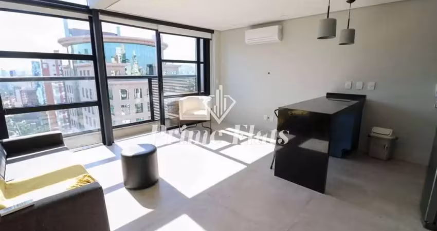 Flat disponível para locação no condomínio edifício urbano duplex na vila nova conceição, com 50m², 1 dormitório e 1 vaga de garagem