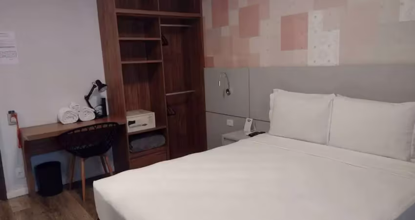 Flat disponível para venda no hotel intercity interative jardins, com 23m², 1 dormitório e 1 vaga