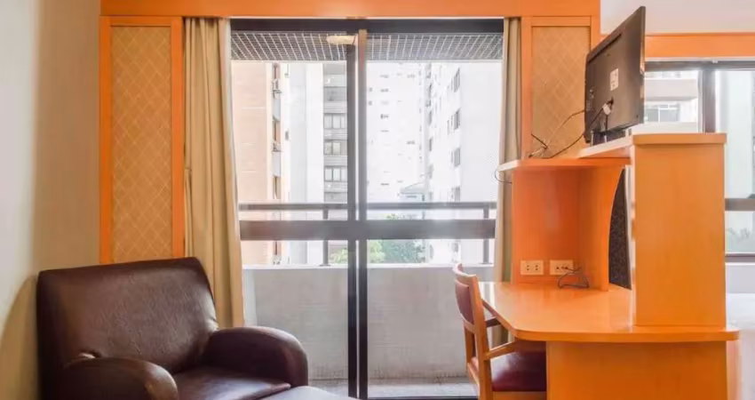 Flat disponível para venda no quality paulista, com 29m², 1 dormitório e 1 vaga