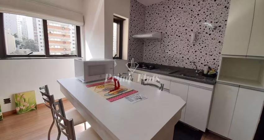 Flat disponível para locação no The Plazza Residence Flat, com 37m², 1 dormitório e 1 vaga de garagem
