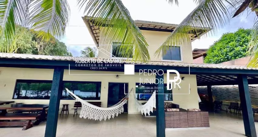 Casa à venda em barra de jacuípe 5 suítes na beira do rio jacuípe