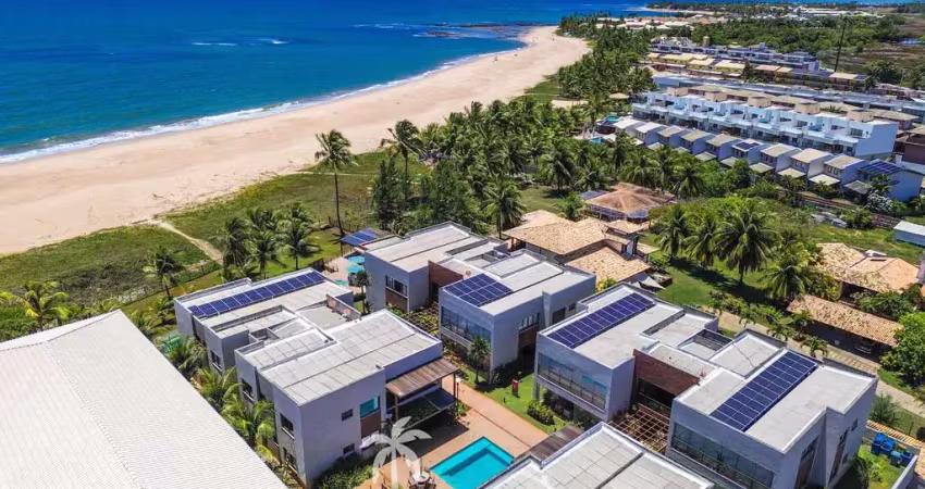 Apartamento 3 suítes térreo condomínio pé na areia alto padrão em itacimirim