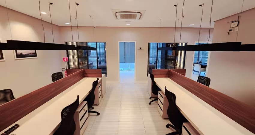 Sala Comercial Corporativa 180 M² na Ponta D'areia Mobiliada no Lagoa Corporate