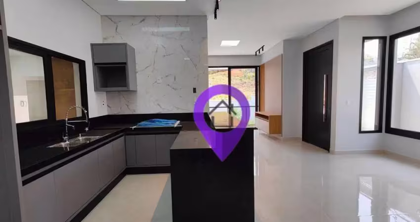Casa de 168m² à venda no bairro Colinas de Santa Bárbara, Pouso Alegre. 3 dormitórios, 4 vagas e área de lazer completa.