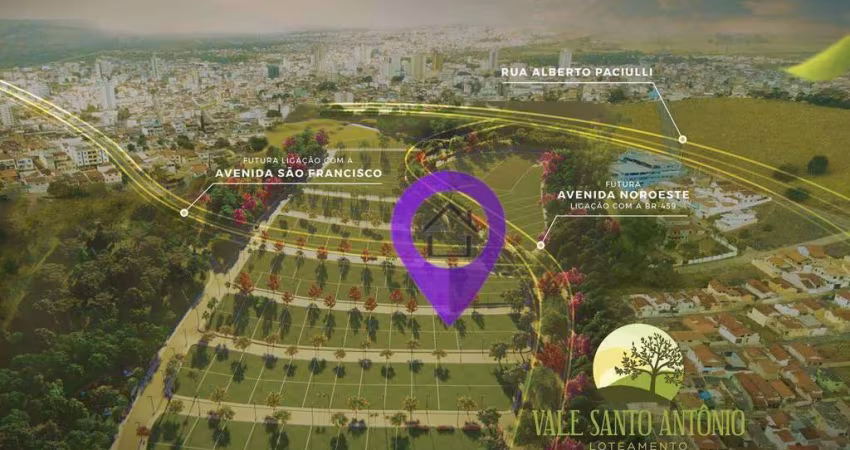 Terreno à venda no Vale Santo Antônio | 200m² (10x20) | Infraestrutura completa | Excelente localização próxima ao centro de Pouso Alegre Fácil acesso
