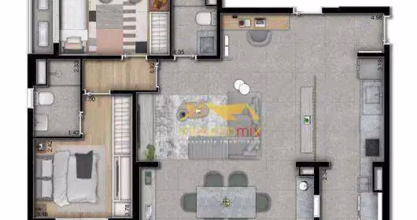 Apartamento com 3 dormitórios à venda, por r$ 997.050 - butantã