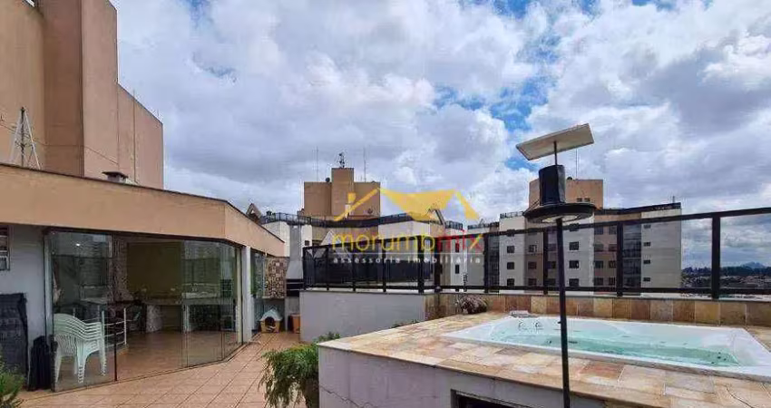 Cobertura com 3 dormitórios à venda, 146 m² por r$ 891.000,00 - jardim henriqueta - taboão da serra/sp