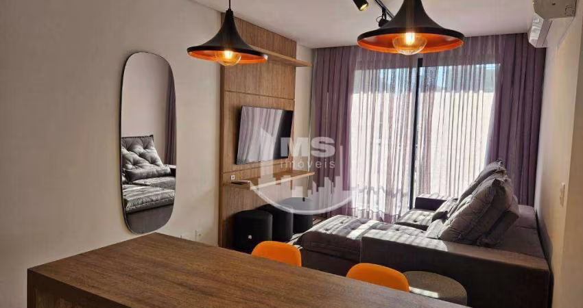 Apartamento com 1 dormitório para alugar, 51 m² por R$ 5.180,00/mês - Cambuí - Campinas/SP