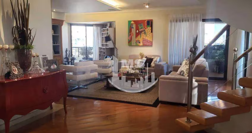 Cobertura com 4 dormitórios à venda, 525 m² por r$ 4.900.000,00 - cambuí - campinas/sp