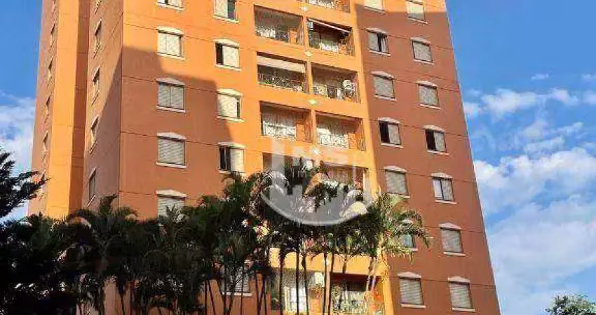 Apartamento com 3 dormitórios à venda, 73 m² por r$ 498.000,00 - chácara da barra - campinas/sp