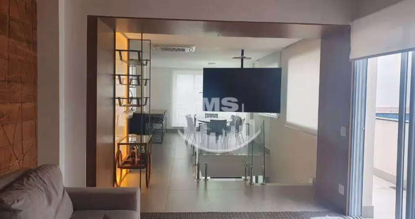 Cobertura com 3 dormitórios, 242 m² - venda por r$ 2.860.000,00 ou aluguel por r$ 17.340,10/mês - jardim ana maria - jundiaí/sp