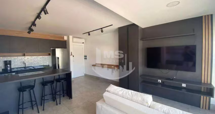 Apartamento com 1 dormitório para alugar, 52 m² por r$ 3.670,00/mês - bosque - campinas/sp