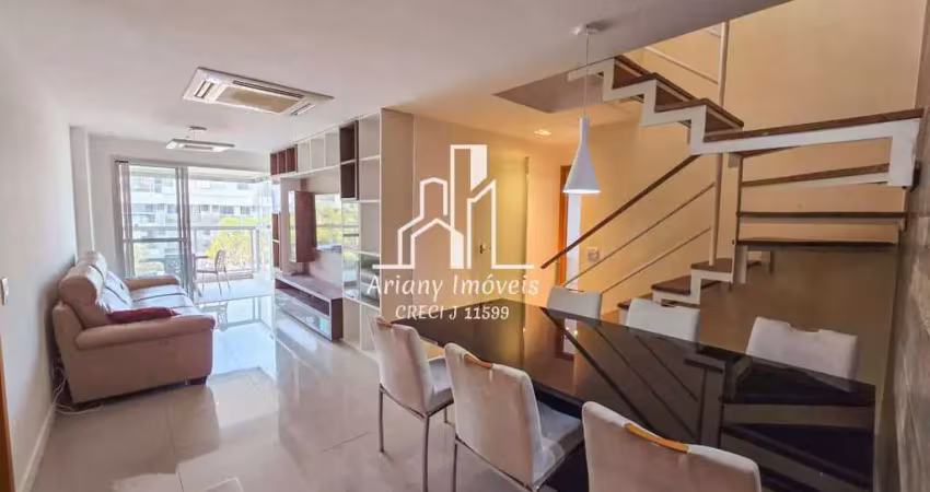 • locação cobertura duplex 3 quartos 153 m² | concetto nero recreio •
