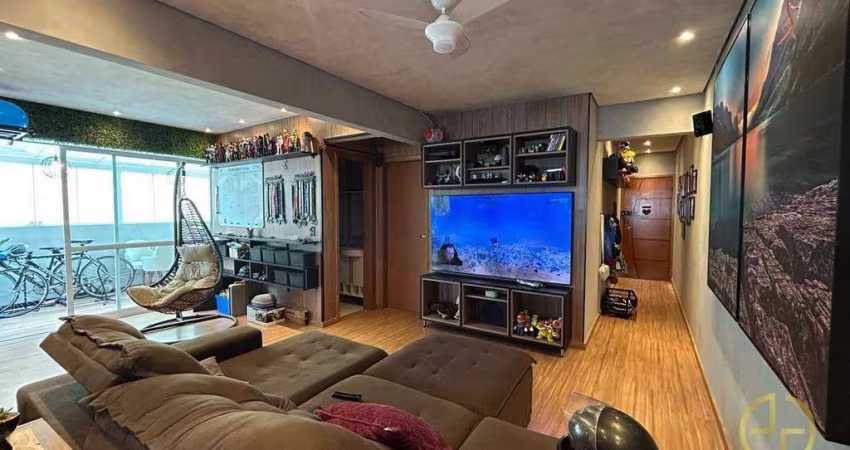 Apartamento com 3 dormitórios à venda, 120 m² por R$ 689.000,00 - Vila Guilhermina - Praia Grande/SP