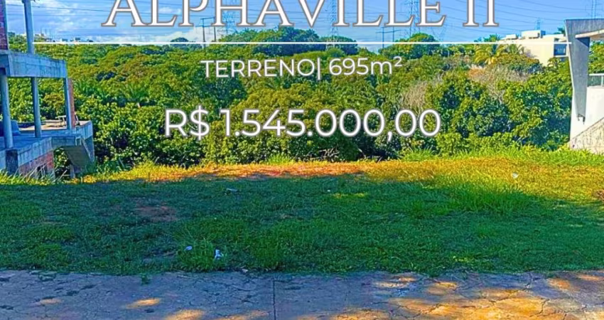 Terreno em condomínio fechado à venda na Rua das Azaléias, 518, Alphaville II, Salvador