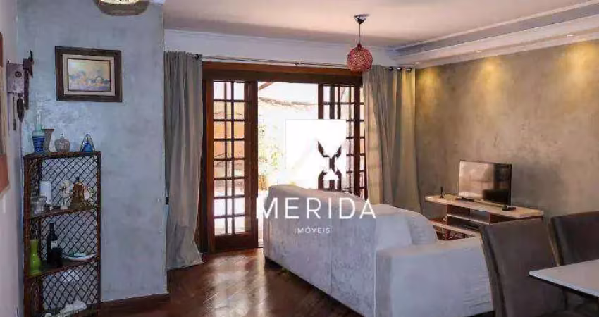 Sobrado com 3 dormitórios à venda, 200 m² por r$ 760.000,00 - campestre - santo andré/sp
