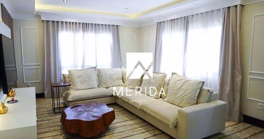 Cobertura com 4 dormitórios à venda, 370 m² por r$ 2.500.000,00 - vila bastos - santo andré/sp