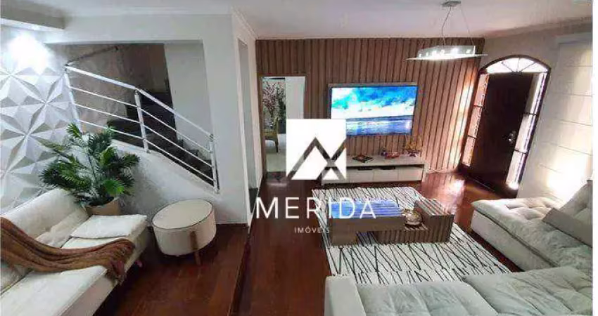 Sobrado com 3 dormitórios à venda, 266 m² por r$ 1.400.000,00 - vila scarpelli - santo andré/sp