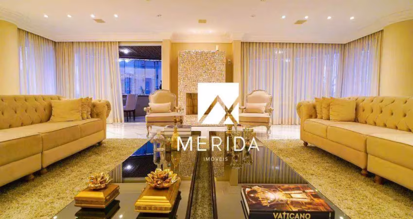 Apartamento com 4 dormitórios à venda, 380 m² por r$ 4.200.000,00 - jardim - santo andré/sp