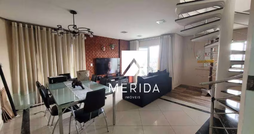 Cobertura com 4 dormitórios à venda, 150 m² por r$ 1.090.000,00 - jardim - santo andré/sp
