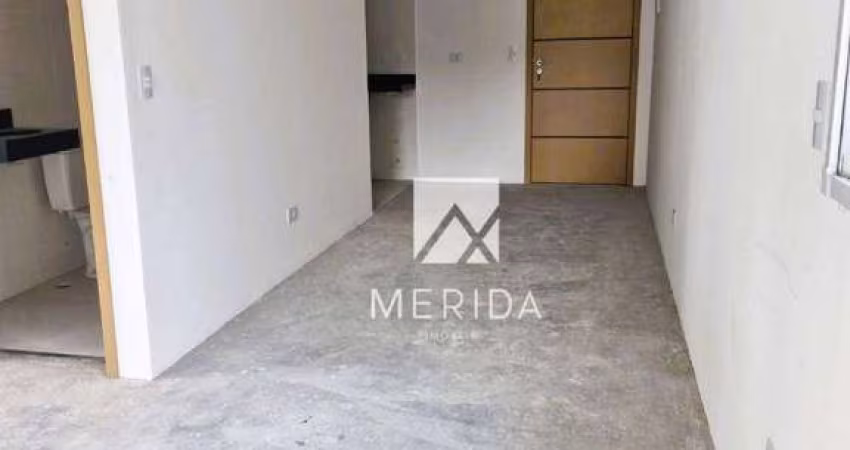 Apartamento com 1 dormitório à venda, 46 m² por R$ 375.000,00 - Vila Bastos - Santo André/SP