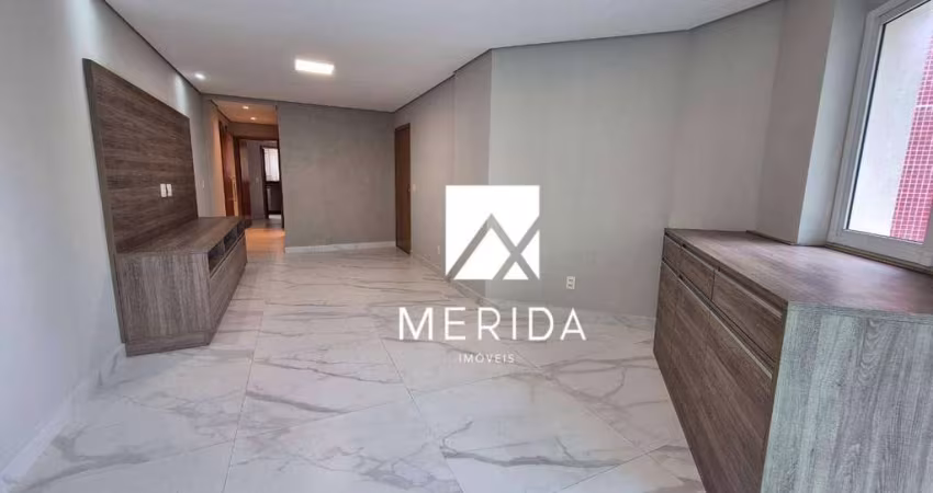 Apartamento com 3 dormitórios para alugar, 91 m² por R$ 6.291,00/mês - Jardim - Santo André/SP