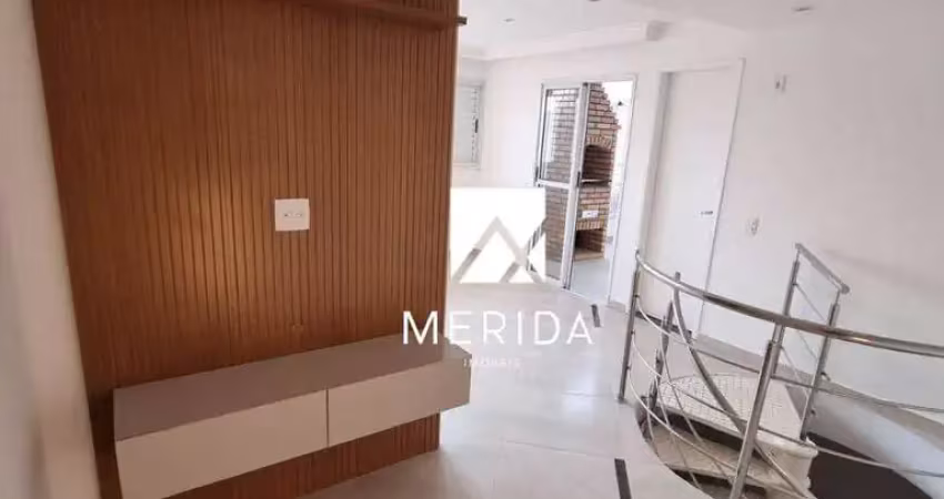 Cobertura com 2 dormitórios à venda, 83 m² por r$ 490.000,00 - casa branca - santo andré/sp