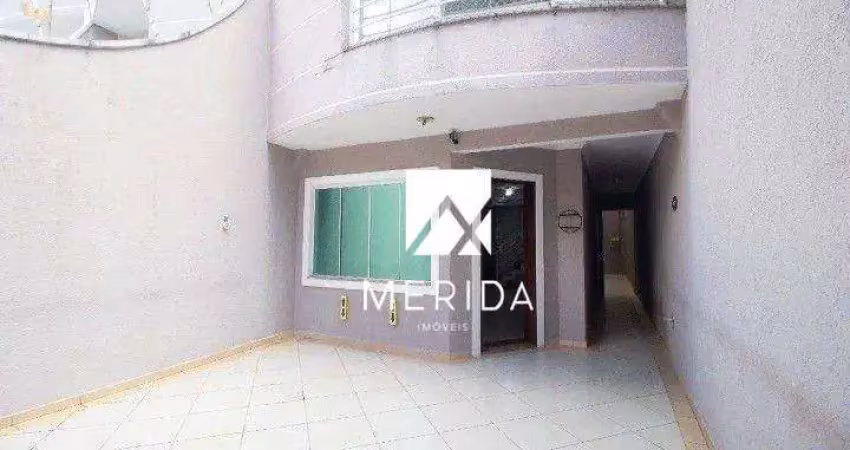 Sobrado com 3 dormitórios para alugar, 135 m² por r$ 5.588,00/mês - jardim - santo andré/sp