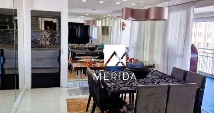 Apartamento com 3 dormitórios à venda, 184 m² - jardim bela vista - santo andré/sp