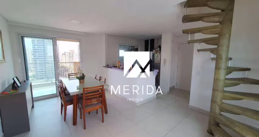 Cobertura com 3 dormitórios à venda, 146 m² por r$ 850.000,00 - jardim - santo andré/sp