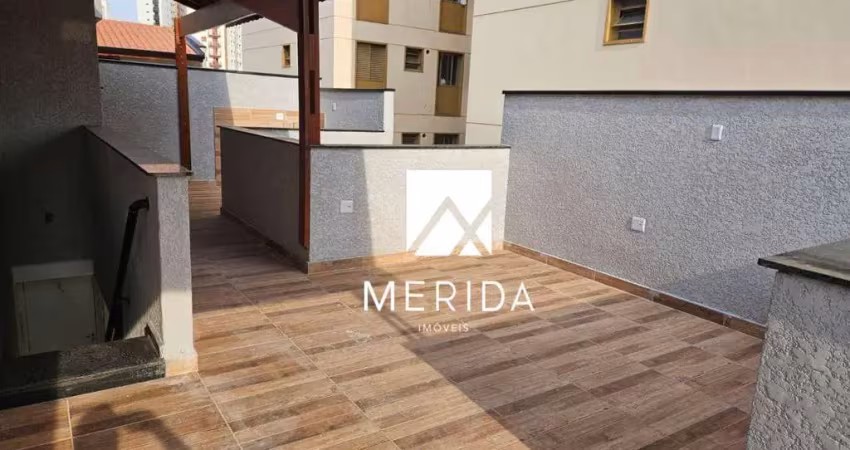 Cobertura com 2 dormitórios à venda, 92 m² por r$ 590.000,00 - vila bastos - santo andré/sp
