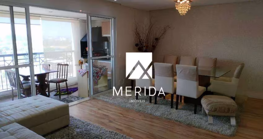 Apartamento com 4 dormitórios para alugar, 136 m² por r$ 11.950,00/mês - jardim - santo andré/sp