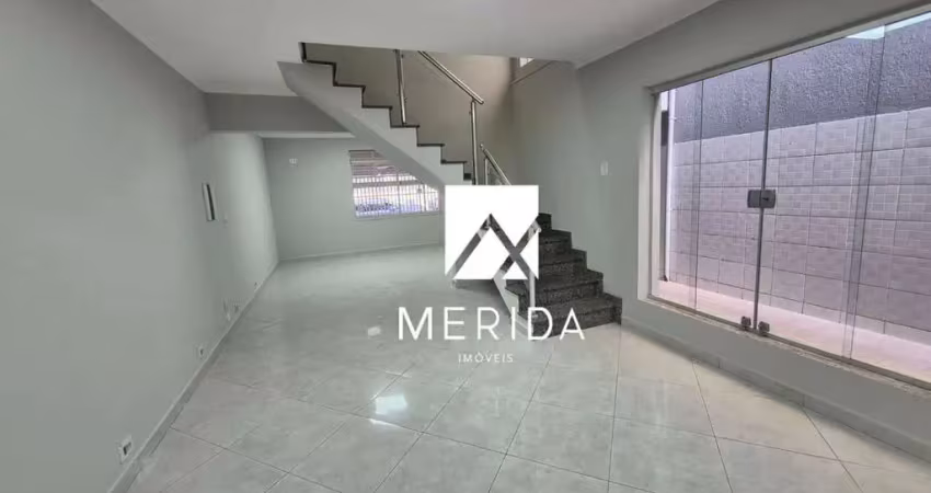 Sobrado com 3 dormitórios para alugar, 165 m² por r$ 7.075,37/mês - jardim - santo andré/sp