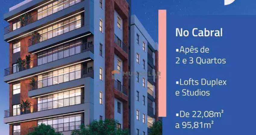 Loft com 1 dormitório à venda, 38 m² por R$ 389.900,00 - Cabral - Curitiba/PR