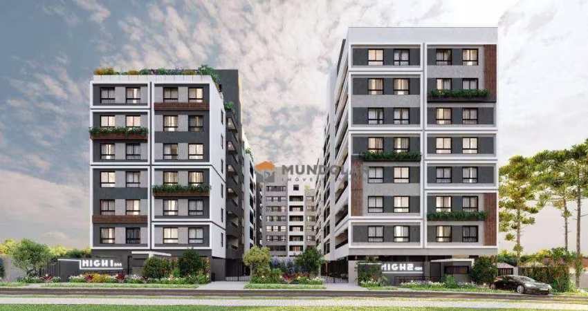 Studio com 1 dormitório à venda, 29 m² por r$ 371.900,00 - novo mundo - curitiba/pr