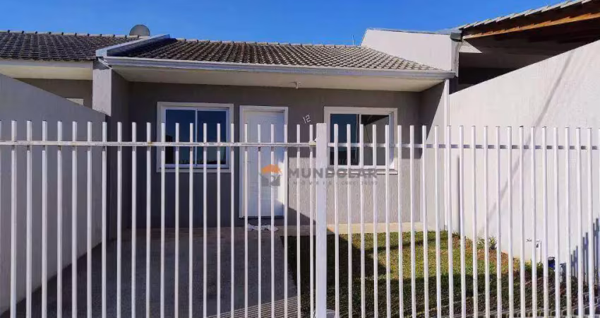 Linda casa dentro de condomínio com 2 dormitórios para alugar, 55 m² por r$ 1.650,00/mês - costeira - araucária/pr