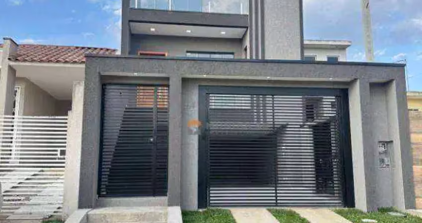 Sobrado de alto padrão com 3 dormitórios à venda, 173 m² por r$ 1.190.000 - cachoeira - araucária/pr