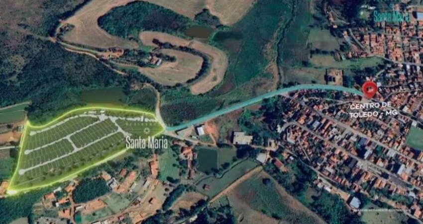 Próximo ao CENTRO | LOTES a partir de 250m² em PEDRA BELA | Lazer e Lago | Pagamento Facilitado