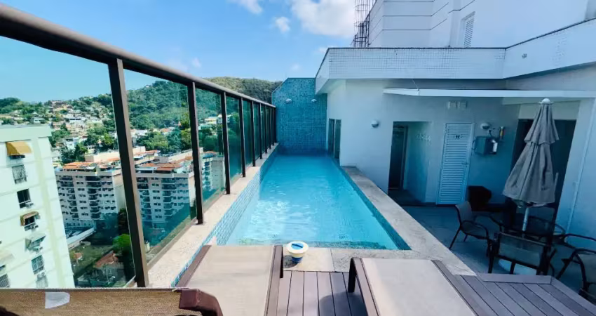 Apartamento de 3 quartos com suíte, vaga, varanda e área de lazer completa a venda em santa rosa - niterói