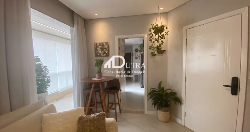 Excelente apartamento de 2 dormitórios com 2 vagas e lazer no Gonzaga-Santos