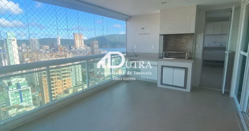 Apartamento de alto padrão de 3 suite e 2 vagas para locação - bairro Aparecida - Santos
