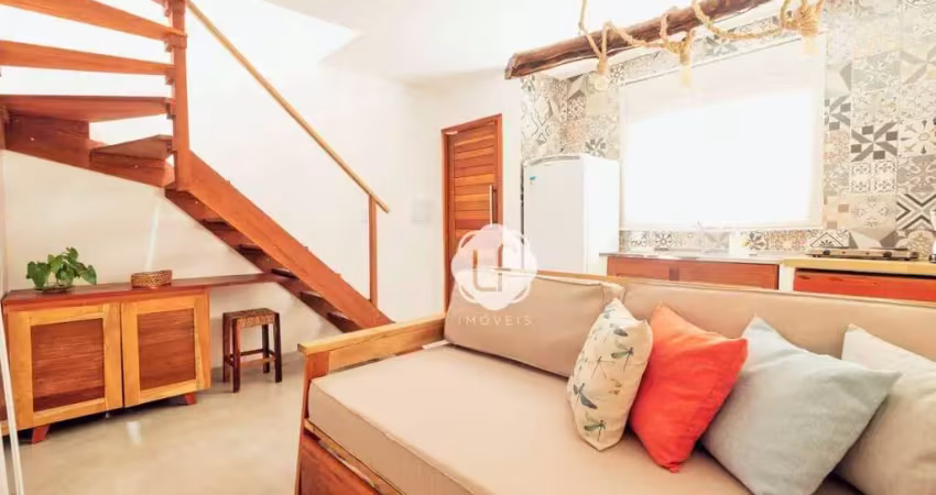 Apartamento com 1 quarto e sala - 39 m² por r$ 390.000 - jericoacoara - condomínio fechado