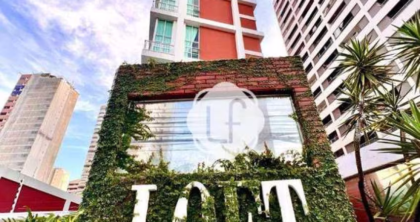 LOFT 60m2- 2 Quartos - 1 Quadra da Beira Mar Fortaleza -Projetado, Moderno , Porteira Fechada - Otimo Investimento e Rentavel