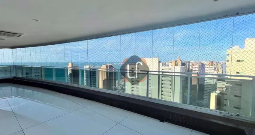 Vista mar deslumbrante- projeto moderno- varanda gourmet - 402m2 - área de lazer premium- perto da praia - ventilação natural - meireles