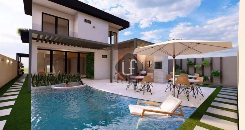 Lindíssimo projeto casa duplex alto padrão-cidade alpha  terra 3- eusébio