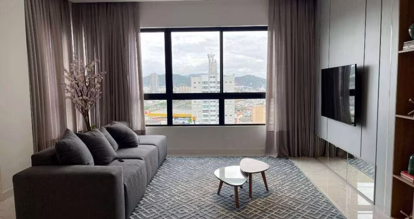 Aluguel anual, Lindo apartamento com 3 dormitórios sendo 3 suítes com vista para o mar e duas vagas de garagem privativas