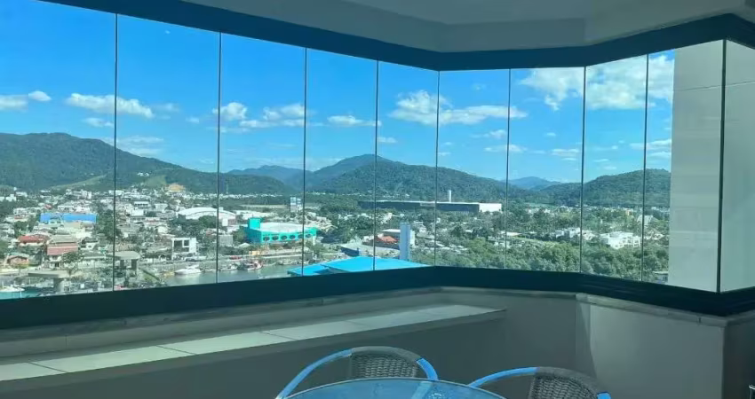 Aluguel anual; apartamento com 4 dormitórios, sendo 2 suítes, a quadra mar barra sul - balneário camboriú/sc