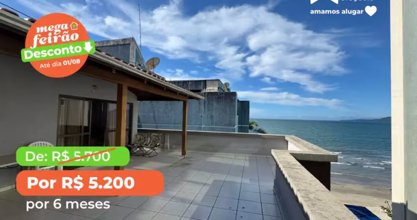 Cobertura duplex com 4 quartos, 2 vagas e vista para o mar