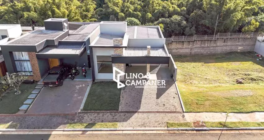Casa com 3 suítes à venda, 195 m² por r$ 1.090.000 - condomínio parque tauá - aranguá - londrina/pr