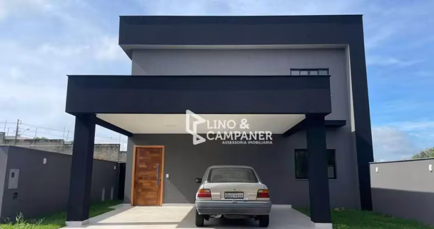 Casa com 3 dormitórios para alugar, 190 m² por r$ 6.950,00/mês - condomínio parque tauá - araçari - londrina/pr
